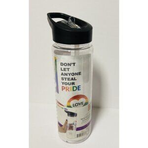 Pride Equality LBGTQ+ Water Bottle with Sticker Set Decorate Your Bottle NEW!